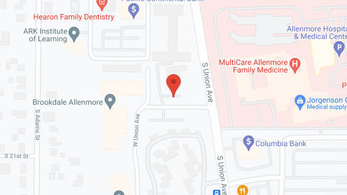 Map of the neighborhood around Brookdale Allenmore IL