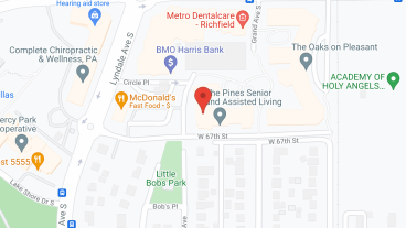 Pines Assisted Living in google map