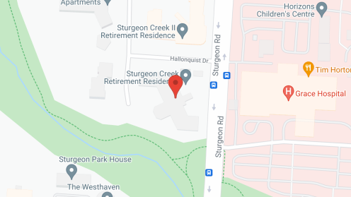 Map of the neighborhood around Sturgeon Creek I
