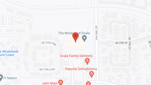 Map of the neighborhood around The Windsor of Ocala