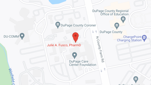 Map of the neighborhood around Du Page County Convalescent