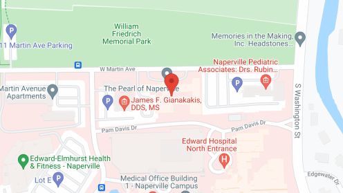 Map of the neighborhood around Pearl of Naperville