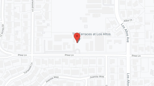 Map of the neighborhood around The Terraces at Los Altos