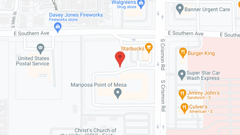Map of the neighborhood around Sky Vista