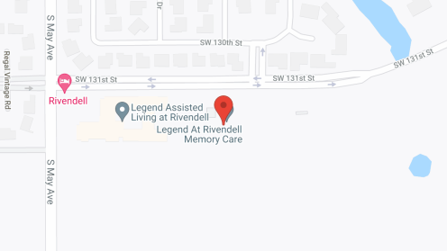 Map of the neighborhood around Legend at Rivendell Memory Care
