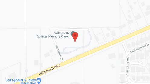 Map of the neighborhood around Willamette Springs