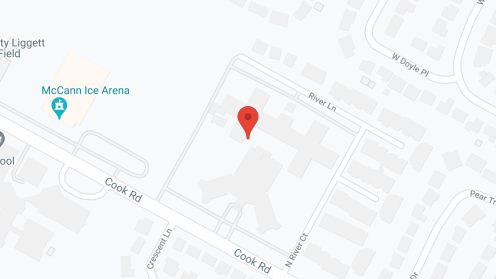 Map of the neighborhood around The Rivers Grosse Pointe