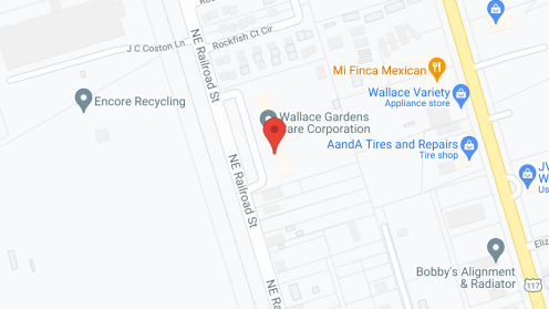Map of the neighborhood around Wallace Gardens