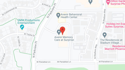 Map of the neighborhood around Mosaic Gardens Memory Care at Surprise