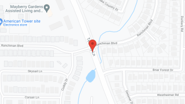 Mayberry Gardens Denton in google map