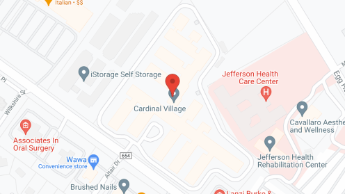 Map of the neighborhood around Cardinal Village