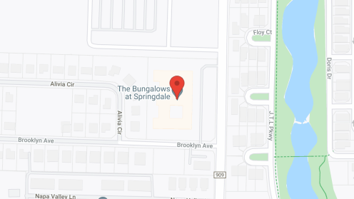 Map of the neighborhood around The Bungalows at Springdale