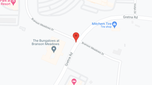 Map of the neighborhood around The Bungalows at Branson Meadows