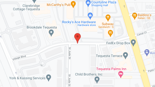 Map of the neighborhood around Brookdale Tequesta MC