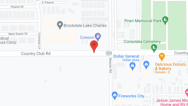 Brookdale Lake Charles in google map