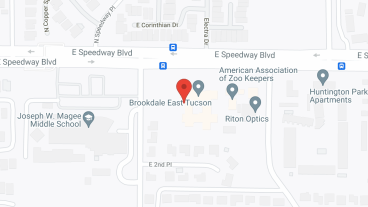 Brookdale East Tucson in google map