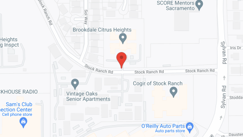 Map of the neighborhood around Brookdale Sylvan Ranch