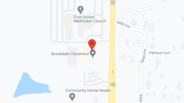 Brookdale Claremore in google map