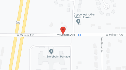 Map of the neighborhood around StoryPoint Portage