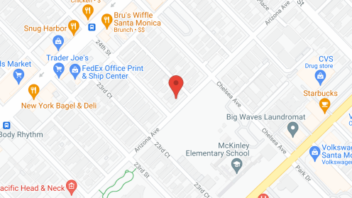 Map of the neighborhood around Ocean Gardens I and II