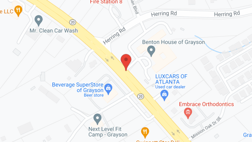 Map of the neighborhood around Benton House of Grayson