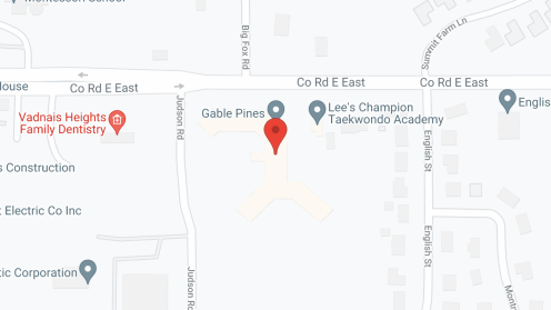 Map of the neighborhood around Gable Pines