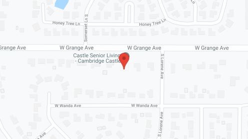 Map of the neighborhood around Cambridge Castle