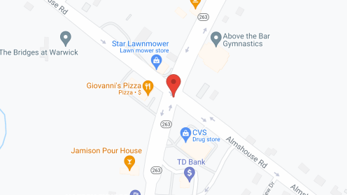 Map of the neighborhood around Bridges of Warwick