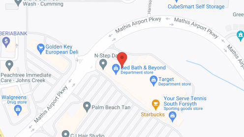 Map of the neighborhood around Celebration Village Forsyth