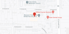Willard Healthcare in google map