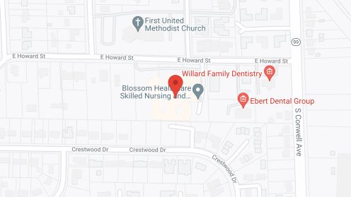 Map of the neighborhood around Willard Healthcare