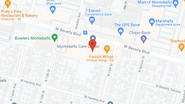 Montebello Convalescent in google map