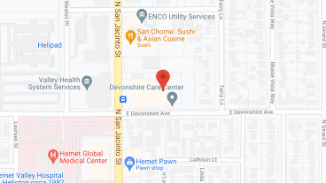Devonshire Care Center in google map