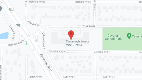 Map of the neighborhood around The Cavanagh