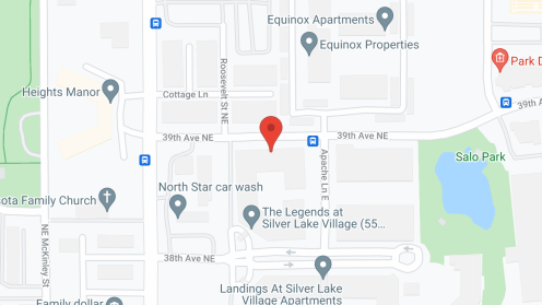 Map of the neighborhood around The Legends at Silver Lake Village 55 Plus Apartments