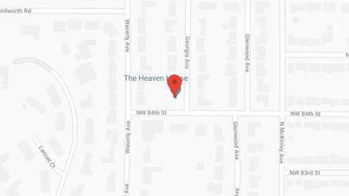 Map of the neighborhood around Heaven House Georgia