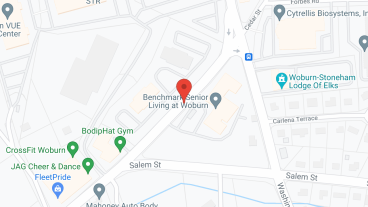 Benchmark Senior Living at Woburn in google map