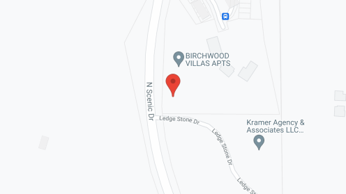 Map of the neighborhood around Birchwood Villas