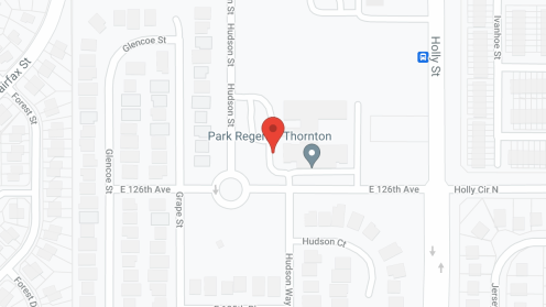Map of the neighborhood around Bethesda Gardens Thornton