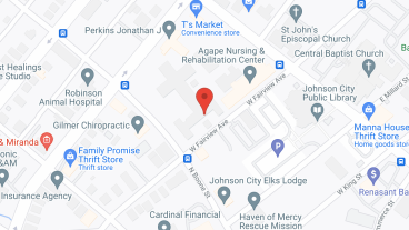 Townview Johnson City in google map