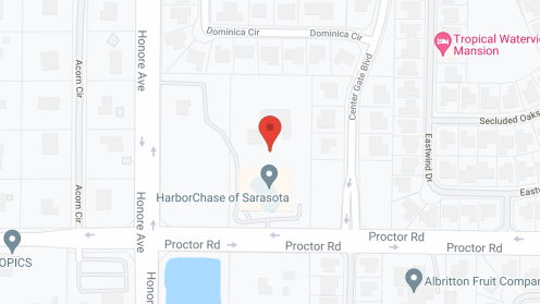 Map of the neighborhood around HarborChase of Sarasota