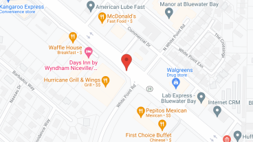 American House Bluewater Bay in google map