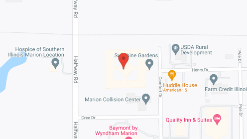 Map of the neighborhood around Sunshine Gardens