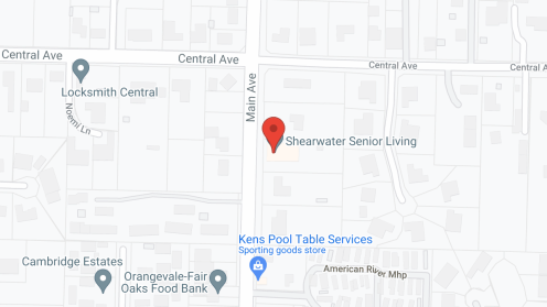 Map of the neighborhood around Shearwater Residence