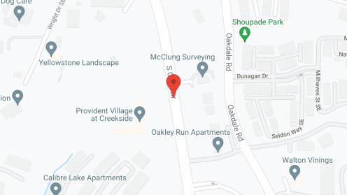 Map of the neighborhood around Provident Village at Creekside