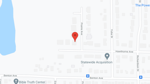 Map of the neighborhood around Hawthorne Home