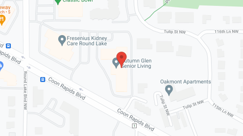Map of the neighborhood around Autumn Glen Senior Living