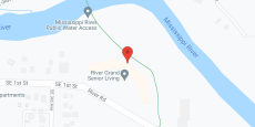 River Grand Senior Living in google map