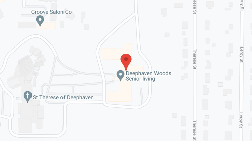 Map of the neighborhood around Deephaven Woods