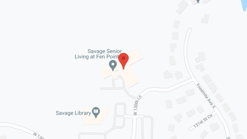 Map of the neighborhood around Savage Senior Living
